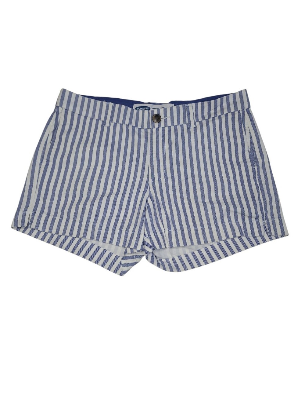 Old Navy Blue & White Striped Cotton Everday Shorts Size 6
